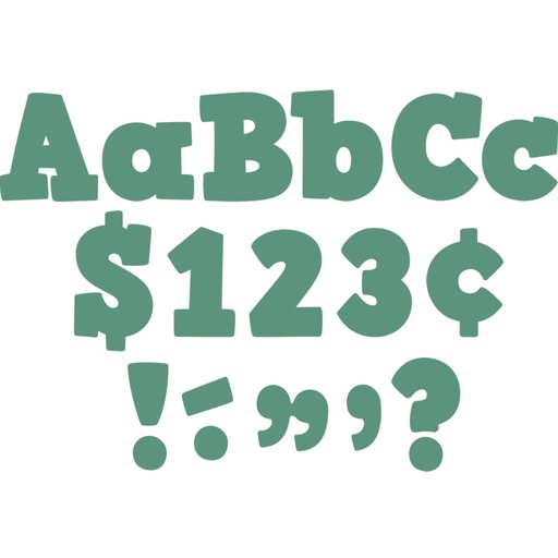 [8693 TCR] Eucalyptus Green 4" Bold Block Letters Combo Pack