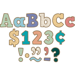 [8820 TCR] Painted Wood Bold Block 4&quot; Letters Combo Pack