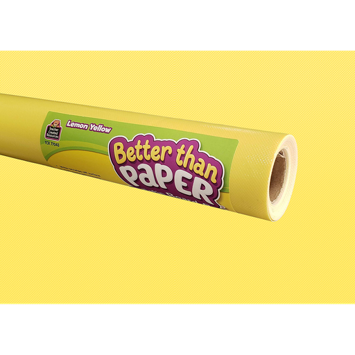 [32350 TCR] Better Than Paper® Lemon Yellow Bulletin Board Roll Pack of 4