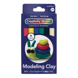 [AC4080 PAC] 6 Color Creativity Street Extruded Modeling Clay