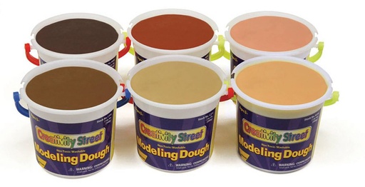 [AC4096 PAC] Creativity Street 6 Color Multi Cultural Modeling Dough Assortment