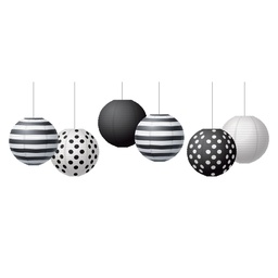 [77488 TCR] Modern Farmhouse 8&quot; Hanging Paper Lanterns