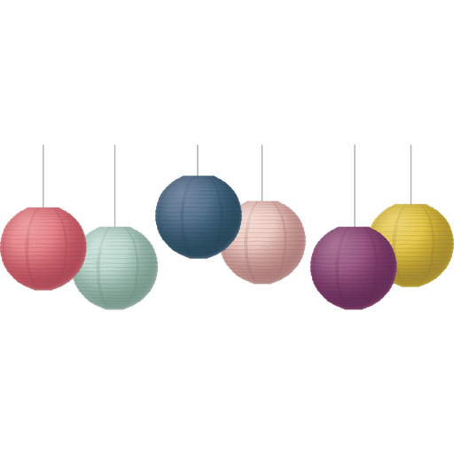 [77514 TCR] Oh Happy Day 8" Hanging Paper Lanterns