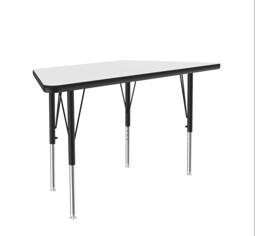 [A2448DETRP80 COR] 24" x 48 Trapezoid Dry Erase Top High Pressure Activity Table