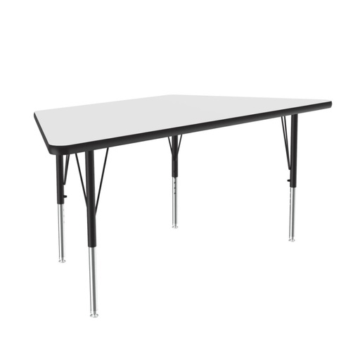 [A3060DETRP80 COR] 30" x 60" Trapezoid Dry Erase Top High Pressure Activity Table