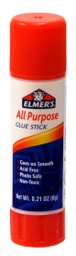 [E510 ELM] Elmer's All Purpose Glue Sticks .21oz Clear 12 pack