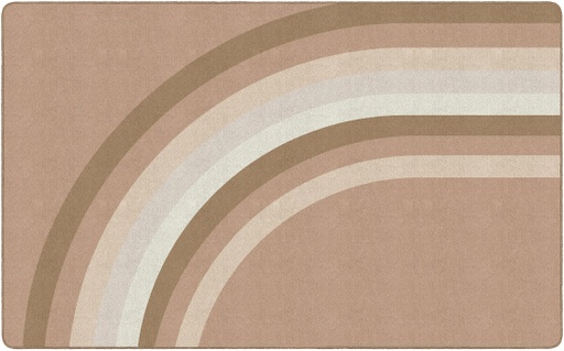 [CA201728SG FC] Simply Stylish Boho Rainbow Neutral Rainbow 5' X 7'6" Rectangle Carpet