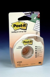 [658 MMM] 1&quot; X 700&quot; White Post It Coverup Tape Roll