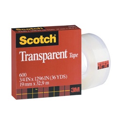 [60012X1296 MMM] 1/2&quot; x 1296&quot; Scotch Transparent Tape Roll