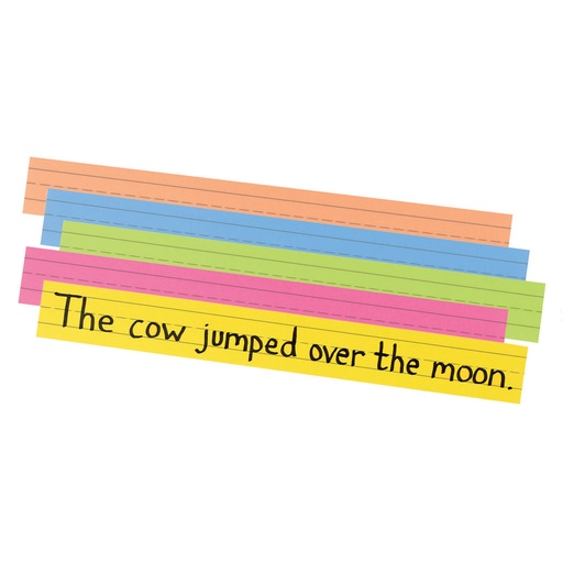 [1733 PAC] 3" x 24" Super Bright Sentence Strips 100ct Pack