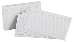 [41EE ESS] 100ct 4x6 White Ruled Index Cards Pack
