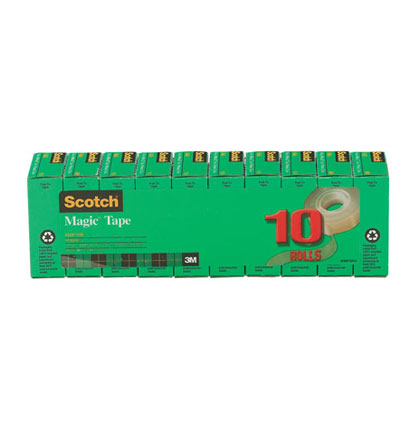 [810P10K MMM] 10ct 3/4" x 1000" Scotch Magic Tape Pack