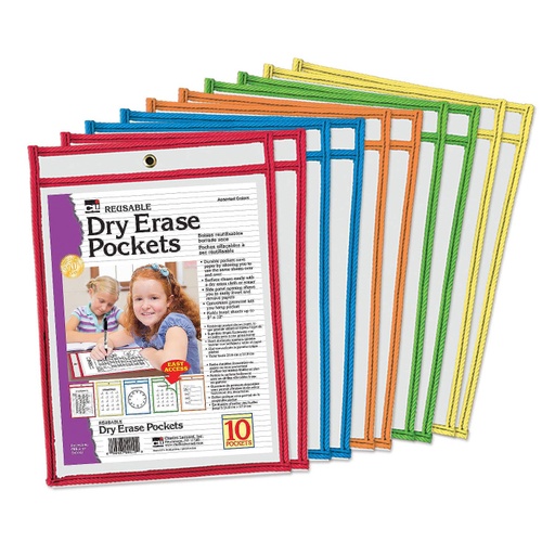 [29010 CLI] 10ct Dry Erase Pockets
