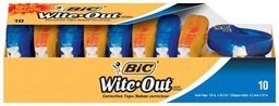 [WOTAP10 BIC] 10ct Wite Out EZcorrect Correction Tape