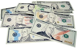 [20638 TCR] 110ct Play Money Assorted Bills