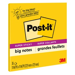 [BN11 MMM] 11&quot; x 11&quot; Yellow Post It Big Pads