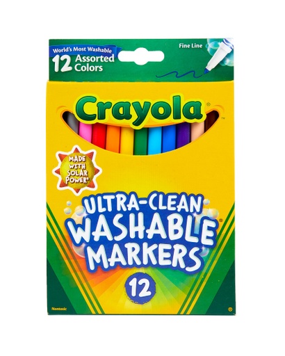 [587813 BIN] 12ct Crayola Ultra-Clean Washable Markers Fine Tip