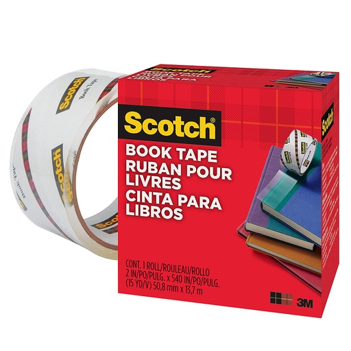[845200 MMM] 2" X 540" Scotch Book Tape Roll