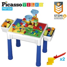 [PBT330 LAT] PicassoTiles Building Blocks Activity Center Table Set
