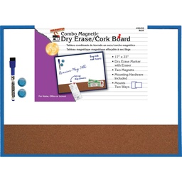 [35410 CLI] Magnetic Corkboard &amp; Markerboard with Markers, Magnets &amp; Eraser