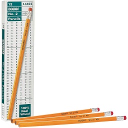 [14402 DIX] 12ct Dixon No 2 Pencils (65500 CLI)