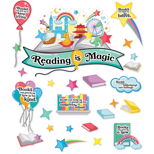 [110546 CD] Reading is Magic Curriculum Bulletin Board Set 