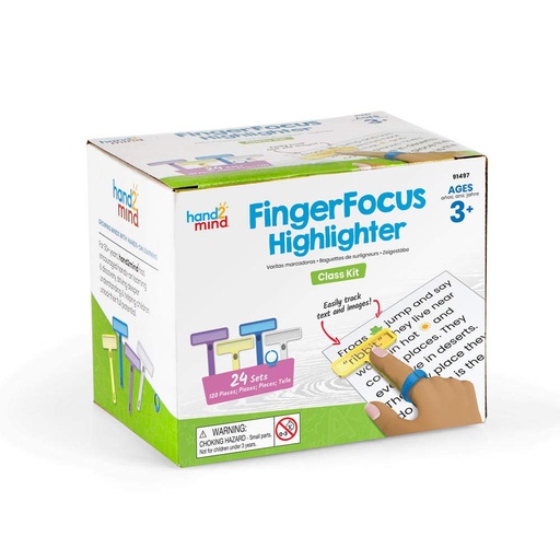 [91497 H2M] FingerFocus Highlighter Classroom Kit
