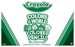 [682023 BIN] 240ct Crayola Colors of the World Colored Pencils Classpack