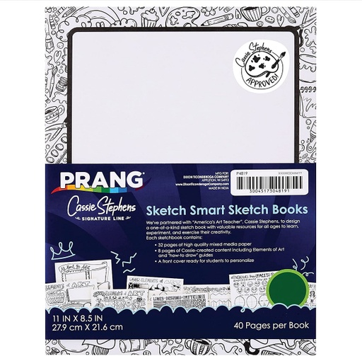 [4819 PAC] 12 count Prang Sketch Smart Sketch Books