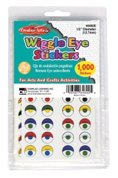 [64600 CLI] Wiggle Eye Stickers Assorted Color &amp; Styles 1000ct