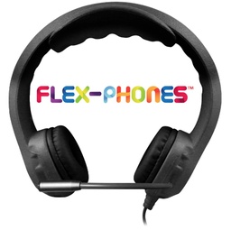 [KFX2BLK HE] Black Flex Phones Headset with Gooseneck Microphone (X'X' HE)