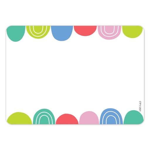 [10619 CTP] Creative Teaching Press® Rainbow Drops Labels,3½" x 2½", 36 Labels 