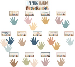 [7122 TCR] Everyone is Welcome Helping Hands Mini Bulletin Board