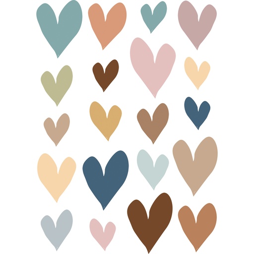 [7161 TCR] Everyone is Welcome Hearts Accents - Assorted Sizes