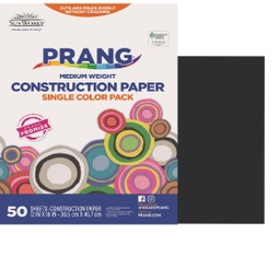 [6307 PAC] 12x18 Black Sunworks Construction Paper 50ct Pack