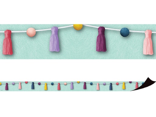 [77568 TCR] Oh Happy Day Pom-Poms and Tassels Magnetic Border