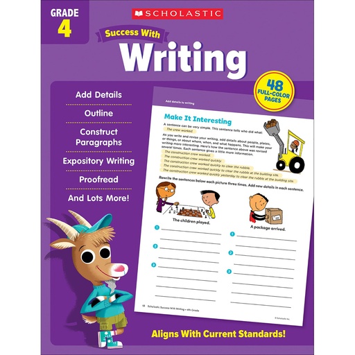 [735558 SC] Success with Writing Workbook Grade 4