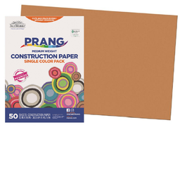 [6707 PAC] 12x18 Brown Sunworks Construction Paper 50ct Pack
