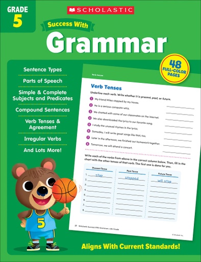 [735526 SC] Success with Grammar Workbook Grade 5