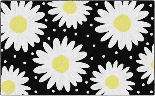 [CA210644SG FC] Daisy Polka Dots 7'6" X 12' Rectangle Carpet