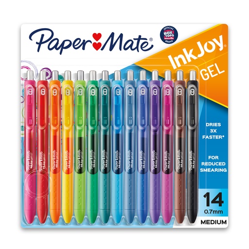 [1951636 SAN] 14 Color Paper Mate InkJoy Med Point Gel Pen Set