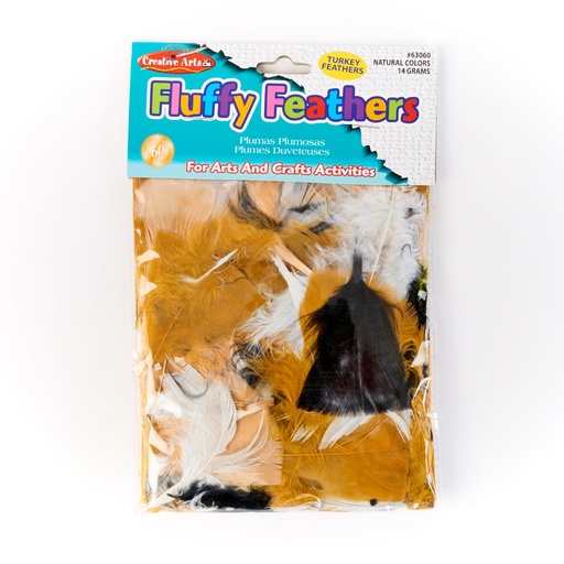 [63060 CLI] 14g Bag of Assorted Natural Color Feathers