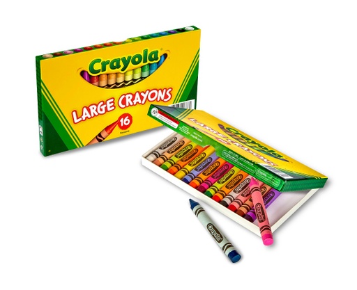 [520336 BIN] 16ct Large Crayola Crayons Lift Lid Pack