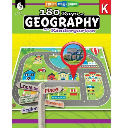 [28621 SHE] 180 Days of Geography for Kindergarten