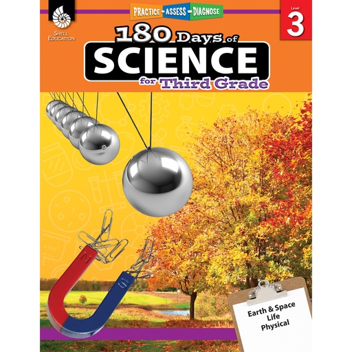 [51409 SHE] 180 Days of Science for 3rd Grade