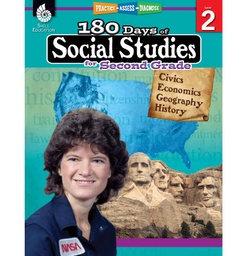 [51394 SHE] 180 Days of Social Studies for 2nd Grade