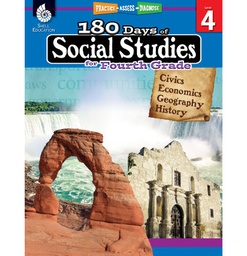 [51396 SHE] 180 Days of Social Studies for 4th Grade