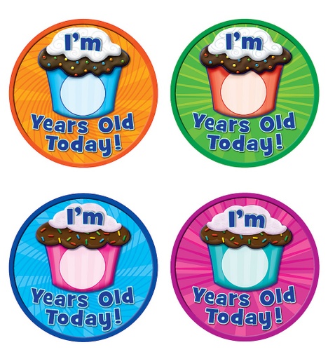 [5470 TCR] 32ct I'm __ Years Old Today Wear 'Em Badges