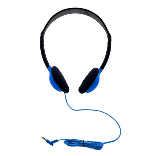 [HA2BLU HE] SchoolMate Blue Headphones with Foam Cushion & Storage Bag