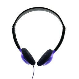 [HA2PPL HE] SchoolMate Purple Headphones with Foam Cushion &amp; Storage Bag